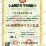 AAA级服务信用企业（南京绯樱鞋业有限公司）
